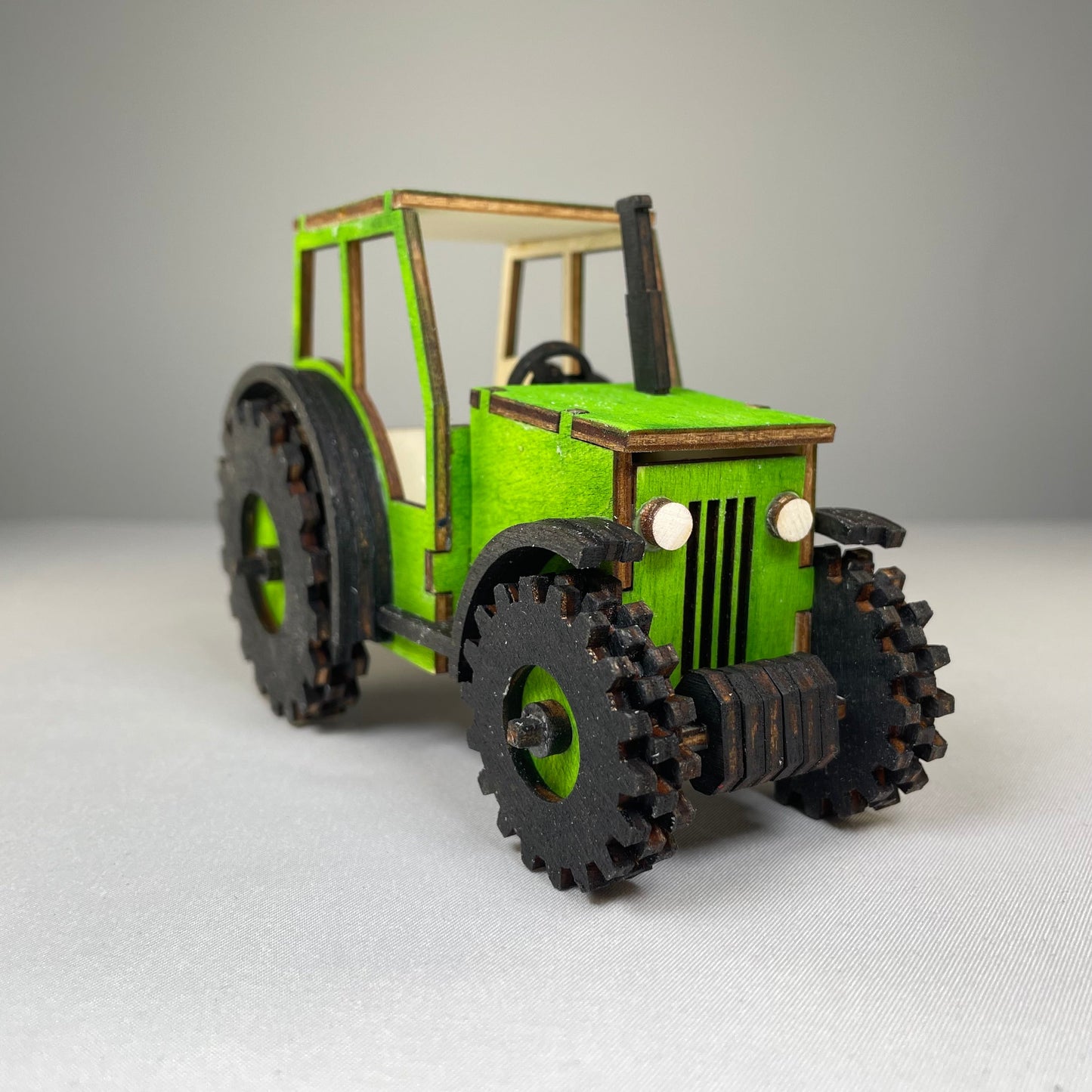Tractor Puzzle - Pre-Built Model by Curious Rabbit ®