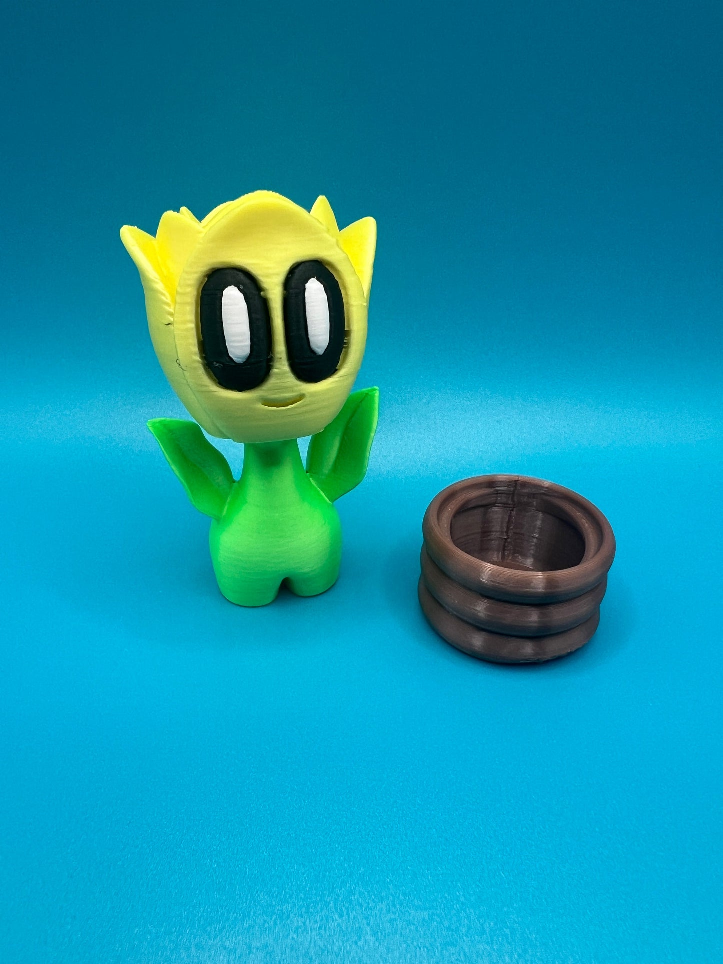 Blob sunflower & pot