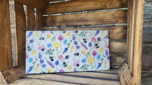 Large Stone Trivet / worktop saver / Meadow bee