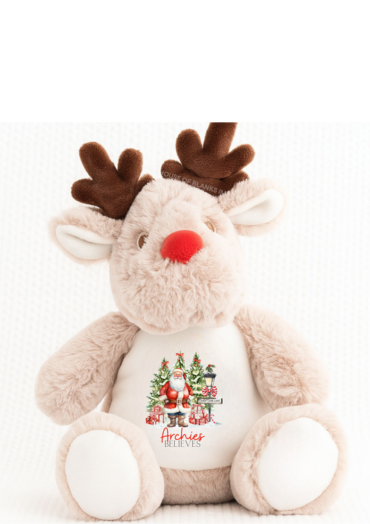 Personalised Reindeer Christmas Teddy
