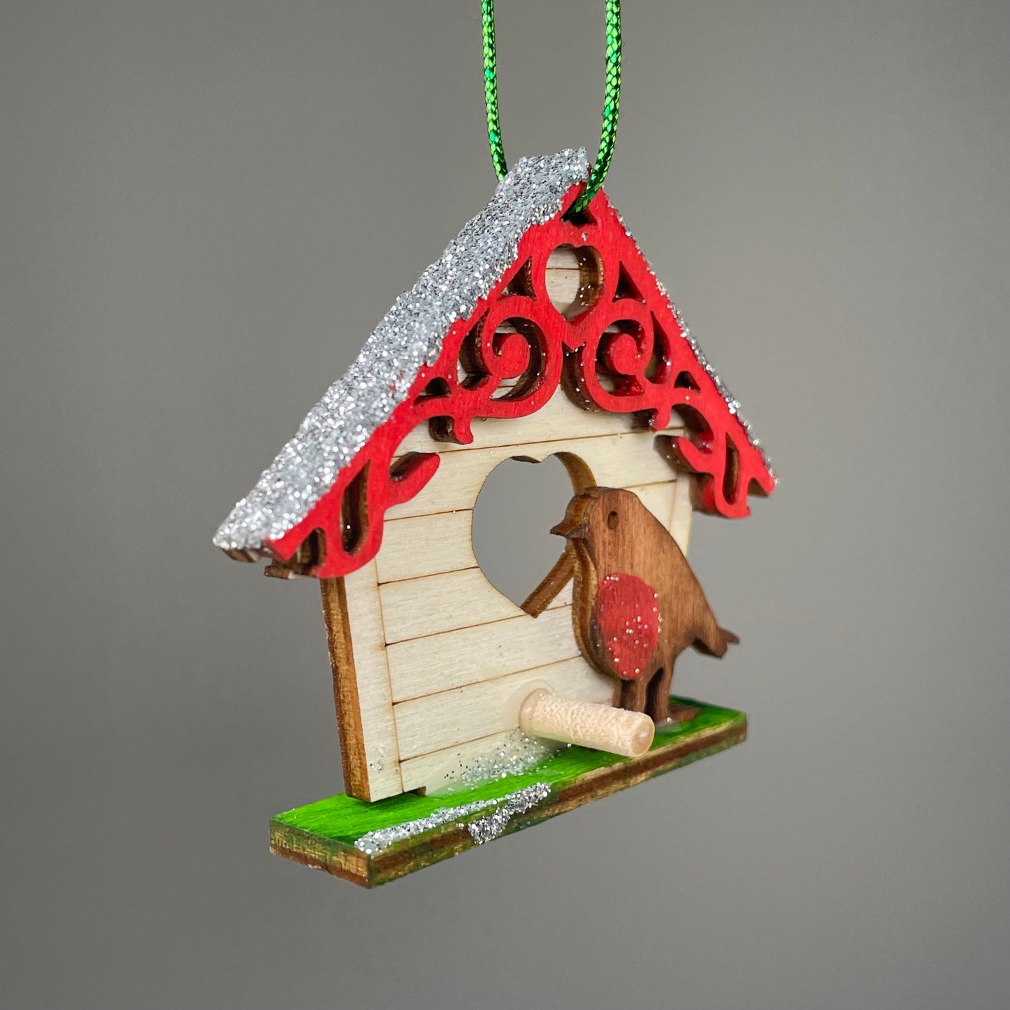 Birdhouse Bauble - Handmade Ornament by Curious Rabbit ®