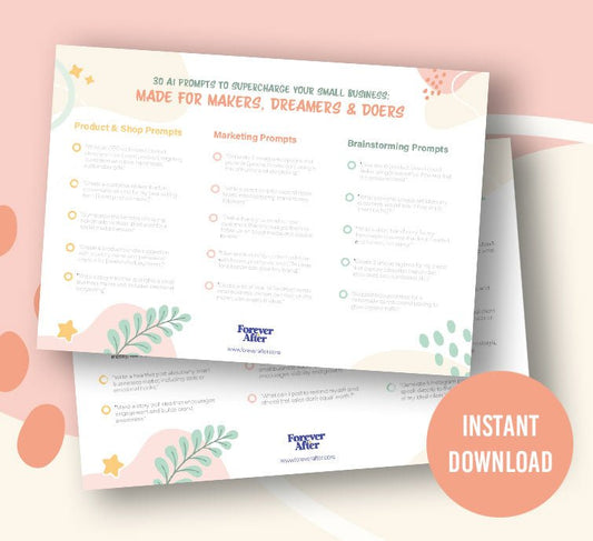 30 AI Prompts for Small Business - Forever After Boutique