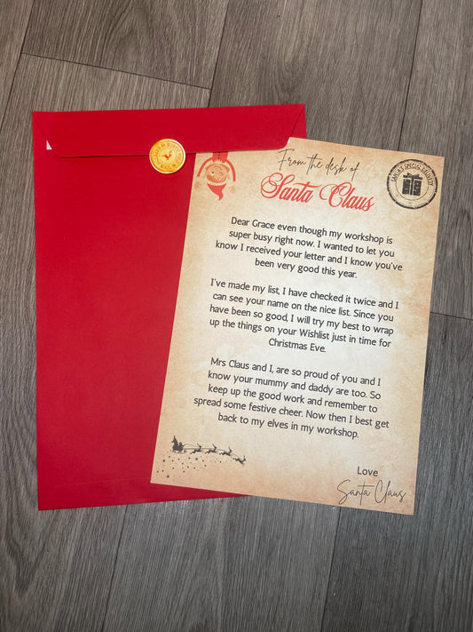Personalised Letter From The North Pole