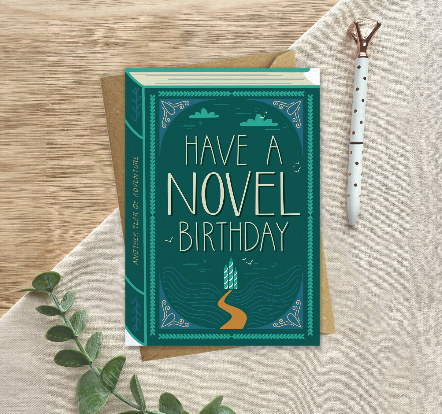 Novel Birthday Card – Wizard of Oz Book Style Greeting Card | Adventure Birthday