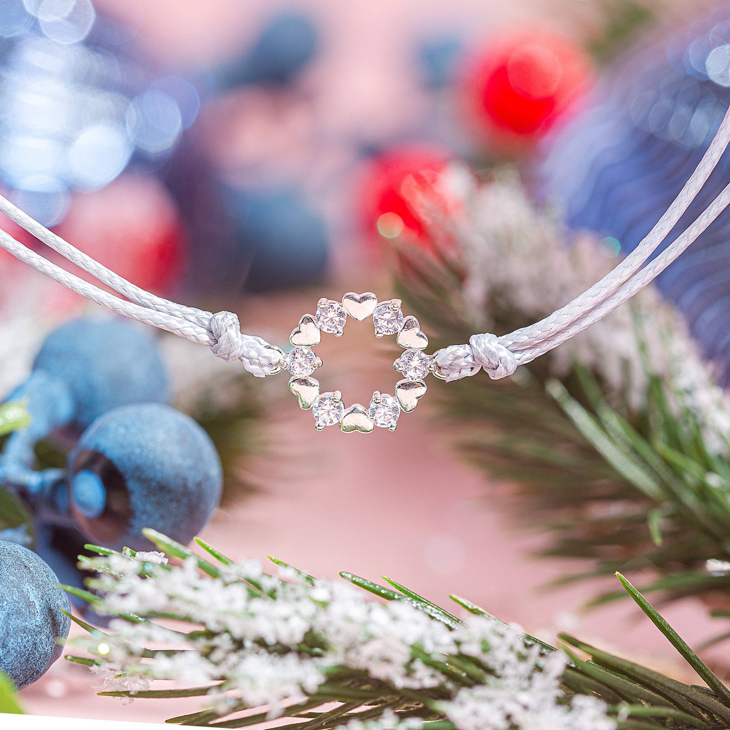 Secret Santa - Colleague Merry Christmas Wreath Bracelet