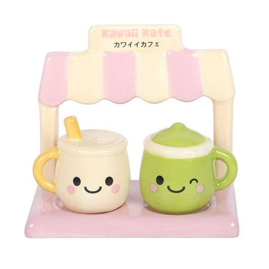 Salt and Pepper Shakers: Matcha & Latte Kawaii