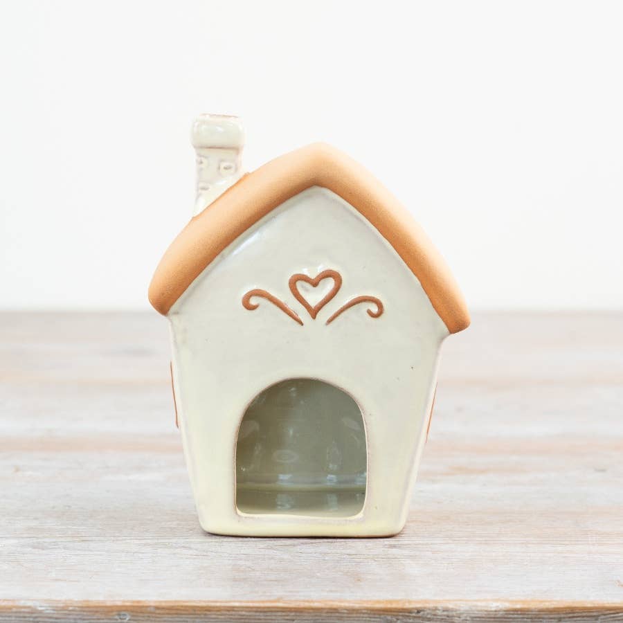 Fairy House Tealight Holder | Pastel Cottage Candle Holder Decor