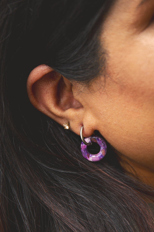 Equinox Huggie Hoops