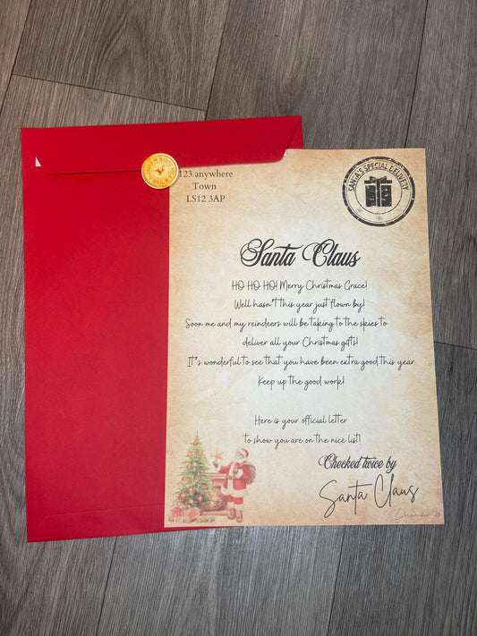 Personalised Letters From Santa Claus