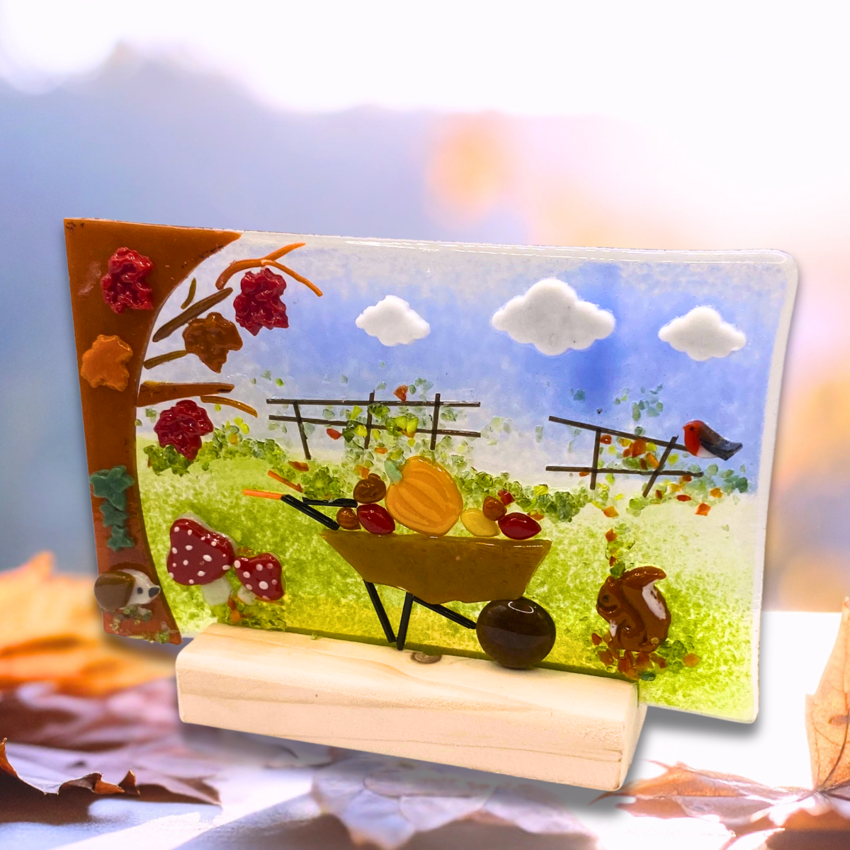 Fused glass Autumn Garden workshop Saturday 26th September