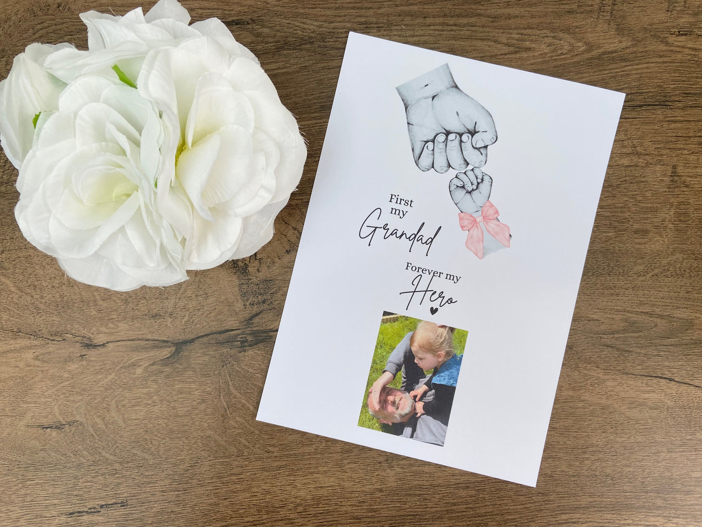 My Grandad My Hero Personalised Print