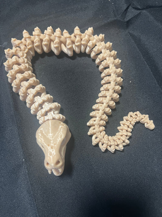 Articulated skeleton snake
