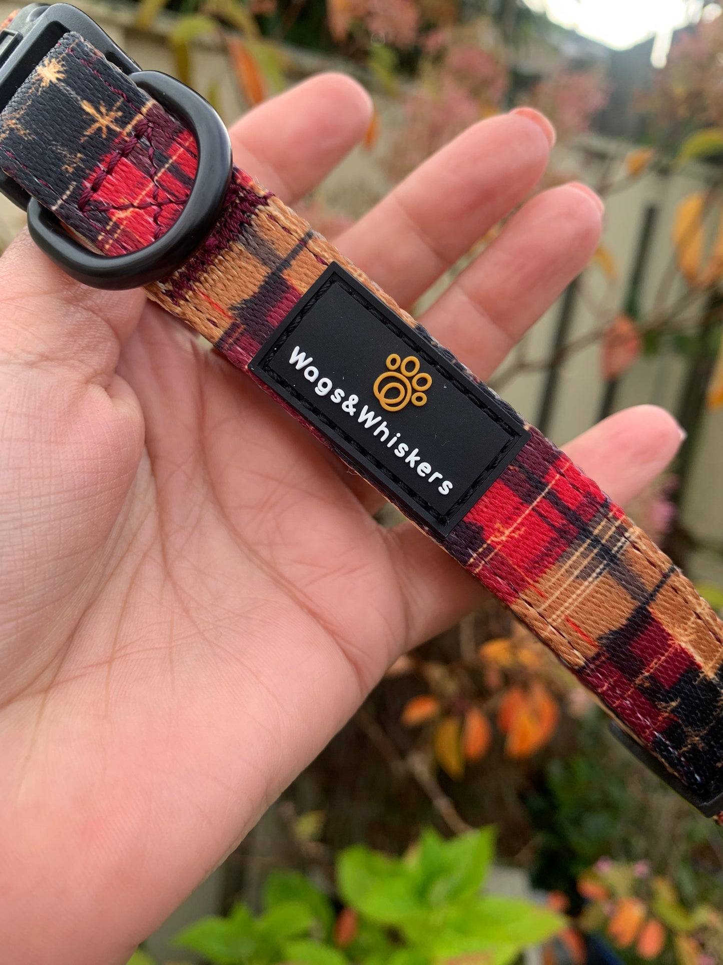 Black, Gold and Red Christmas Collar
