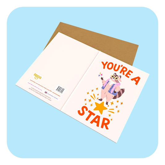 Mini Greeting Card - You're A Star