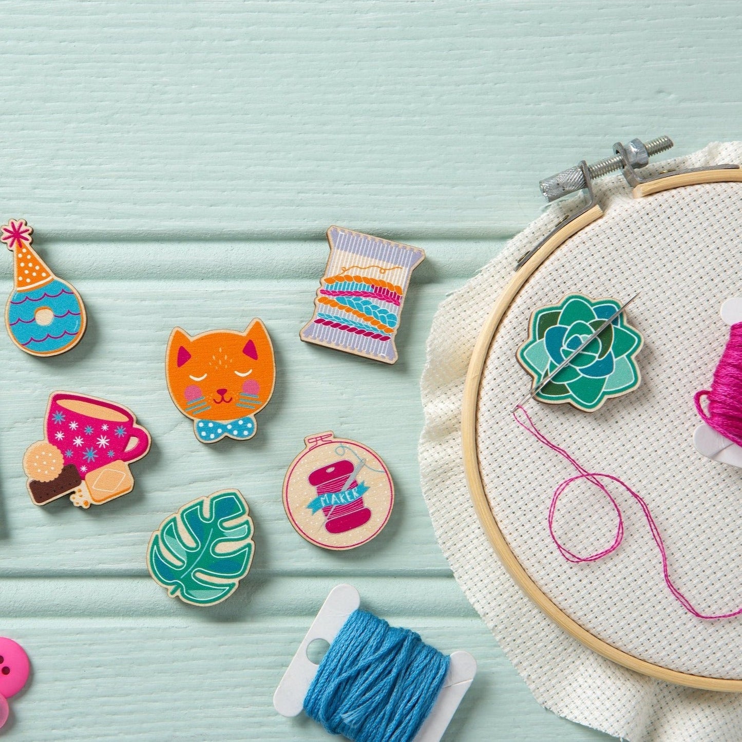 Succulent Magnetic Needle Minder