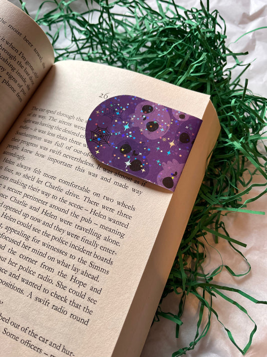 Purple Skulls magnetic bookmark