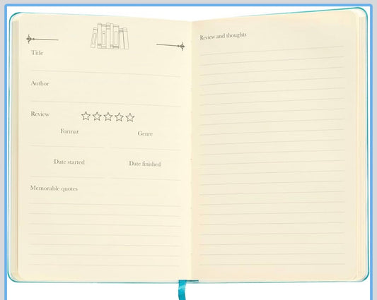 Book Journal | Reading Log & Review Notebook – A5 Book Tracker Notebook for Book Lovers