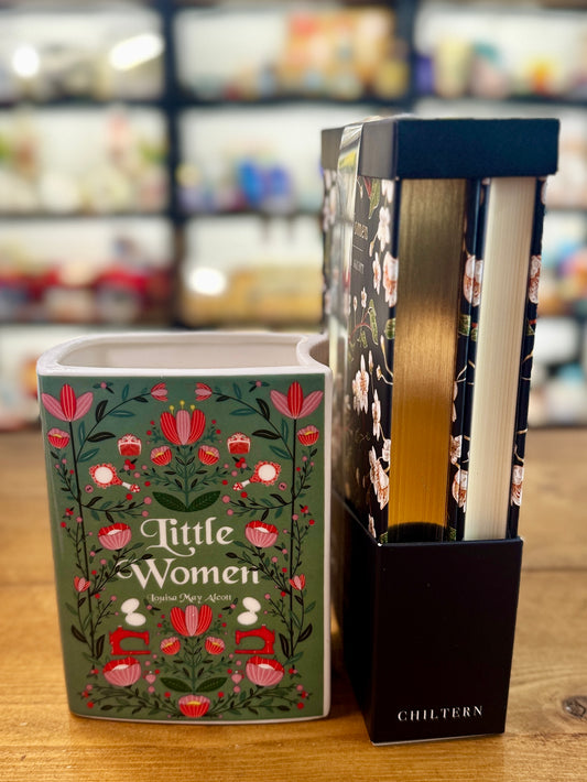 Little Women Book Vase Gift Set | Literary Vase, Classic Novel & Journal Gift