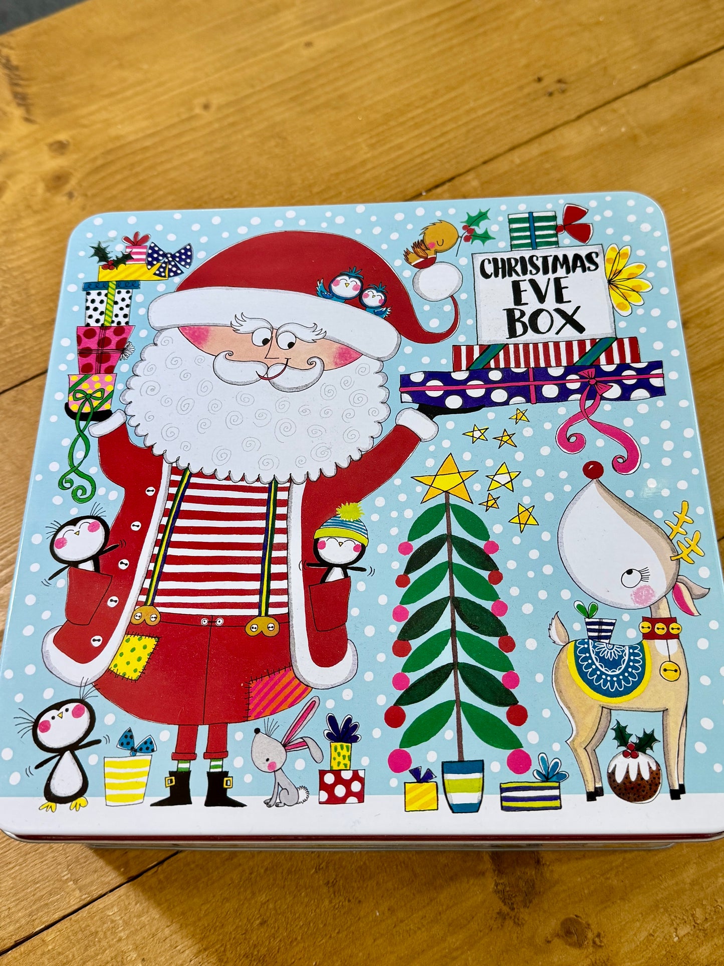 Christmas Eve box Keepsake Tin - inc Bath Bombs