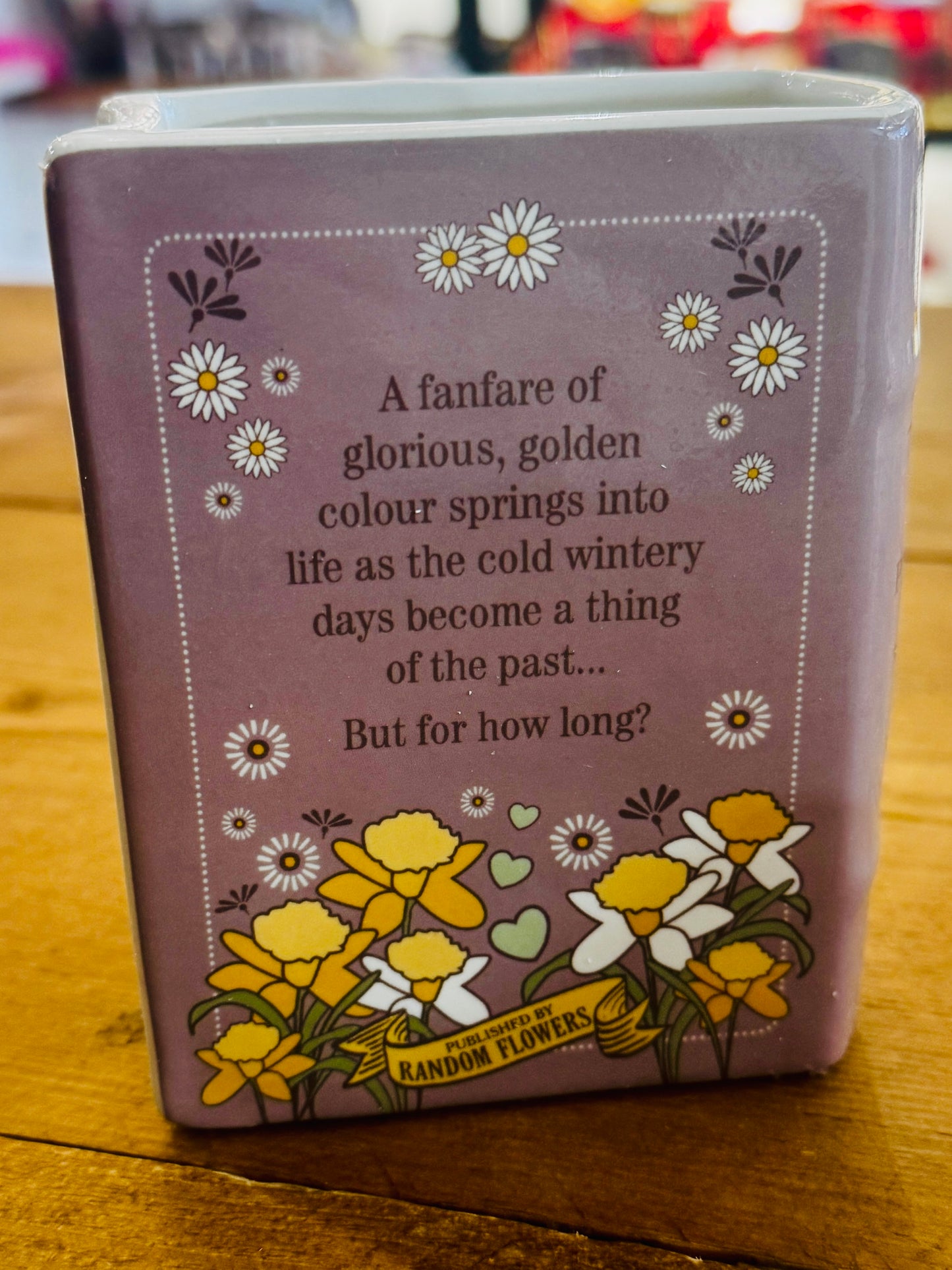 Botanical Book Pen Pot | Mini Plant Pot | Book Lover Desk Decor