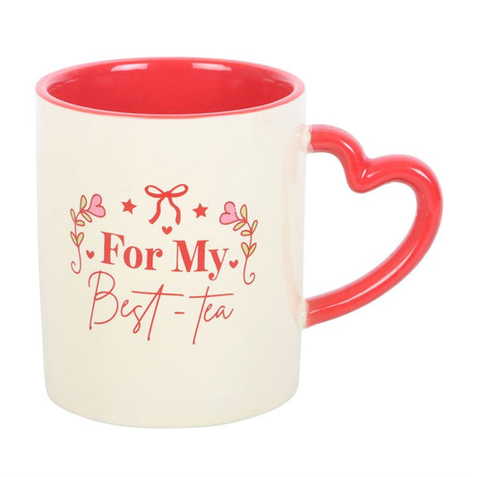 You’re My Best-Tea Heart Handle Mug – Best Friend Gift