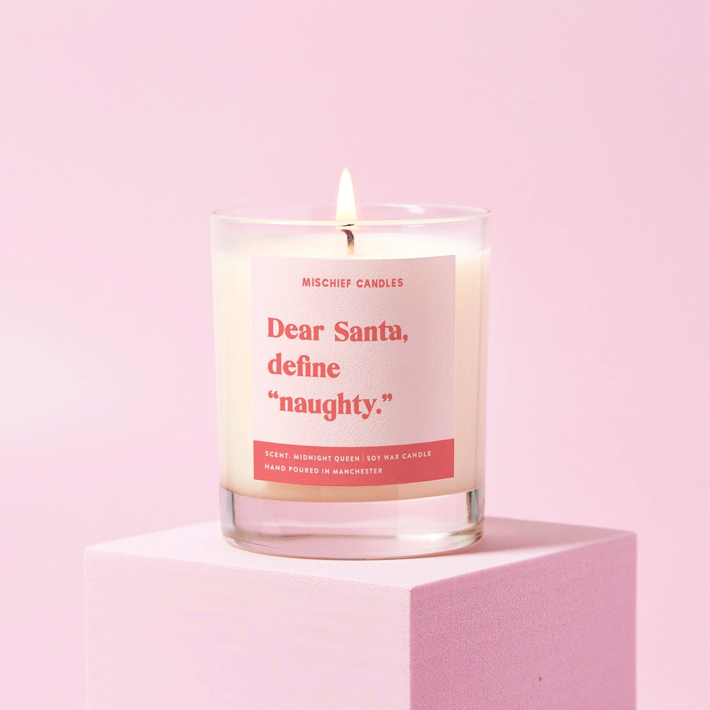 Dear Santa Define Naughty Candle