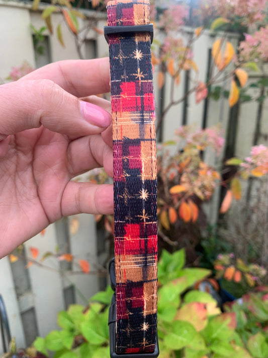Black, Gold and Red Christmas Collar