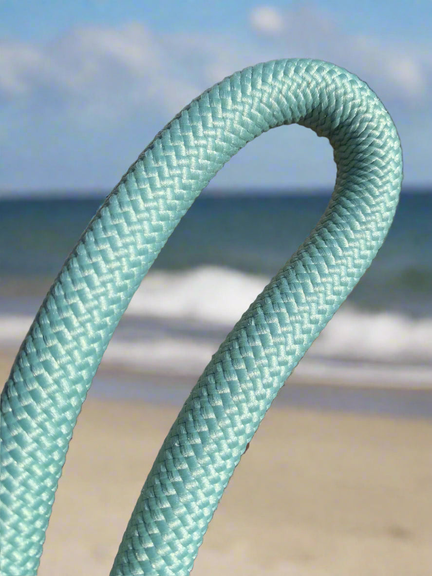 Sage Green Rope Dog Leash Flexible and Lightweight