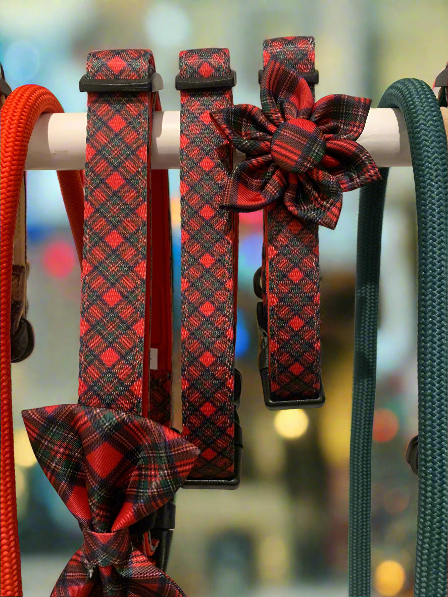 Royal Stewart Tartan Bow Tie Collar Accessory