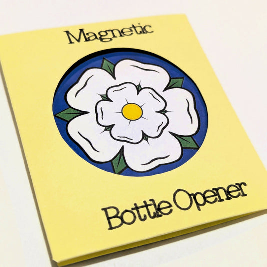 Magnetic Bottle Opener - Yorkshire Rose