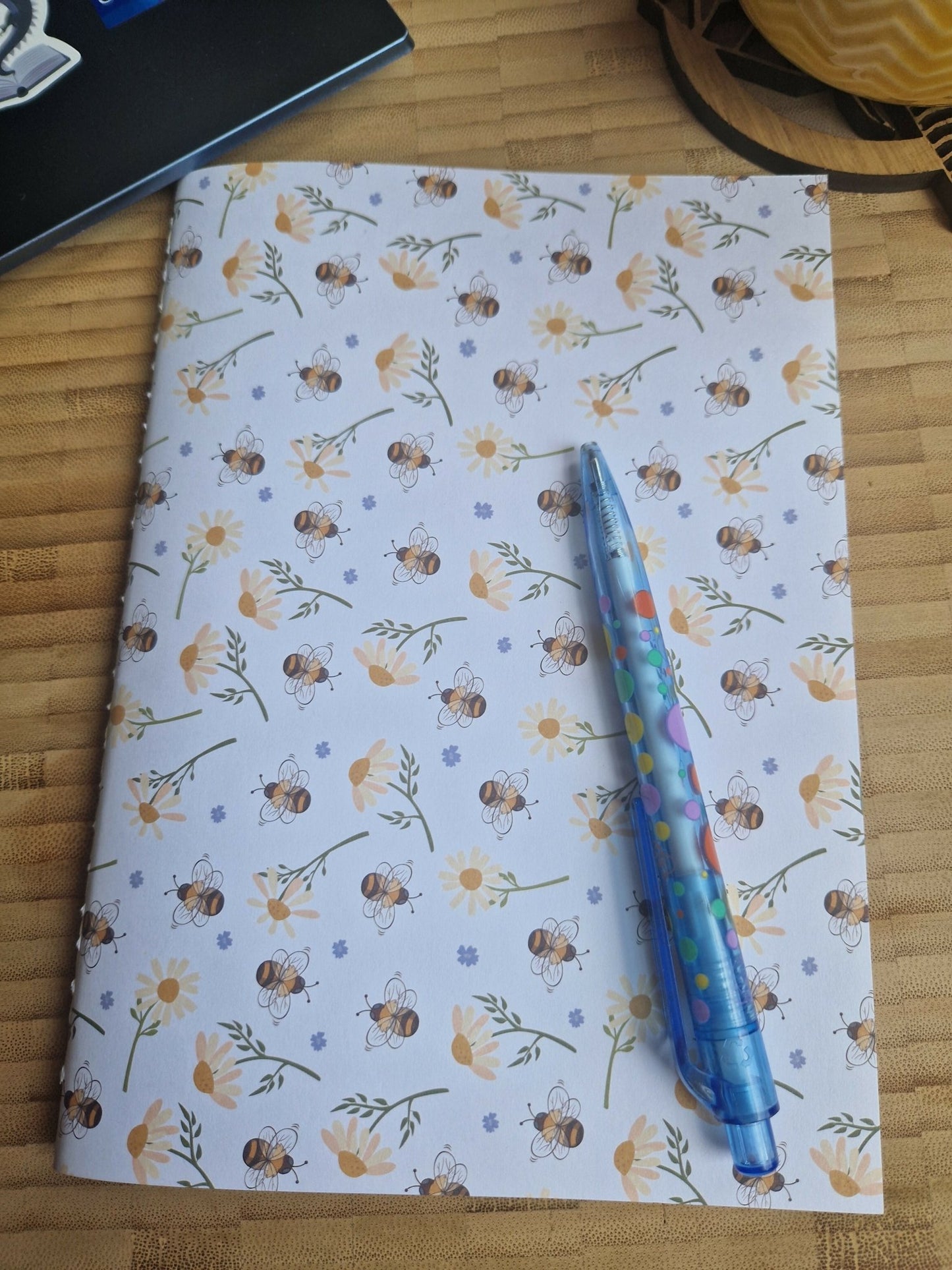 Bumblebee Dot Grid Soft Cover Notebook - Forever After Boutique
