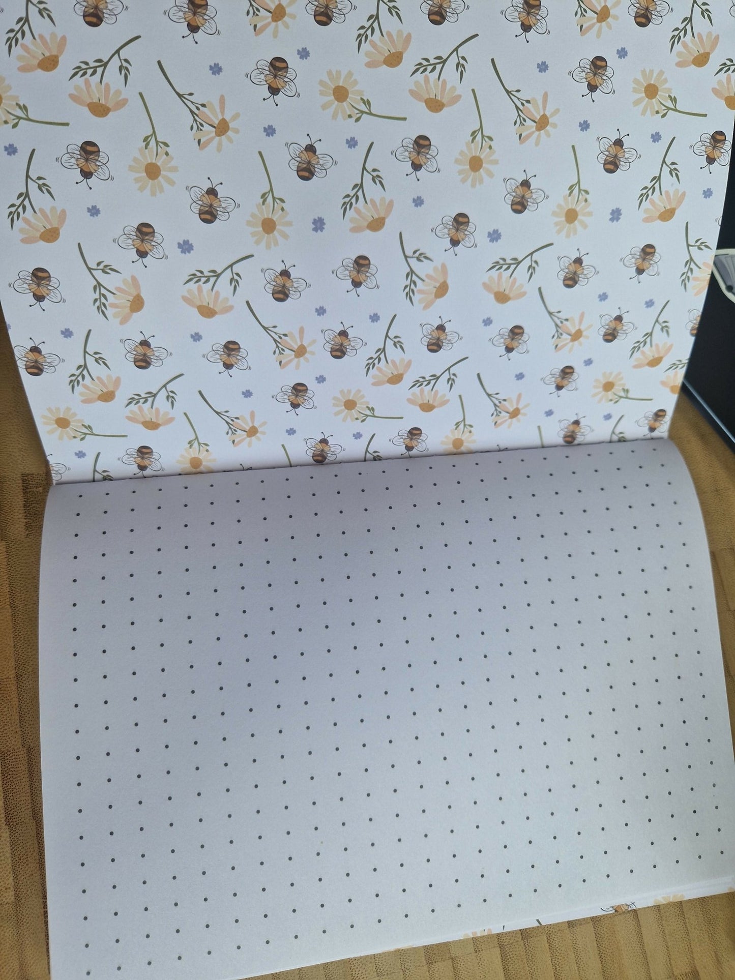 Bumblebee Dot Grid Soft Cover Notebook - Forever After Boutique