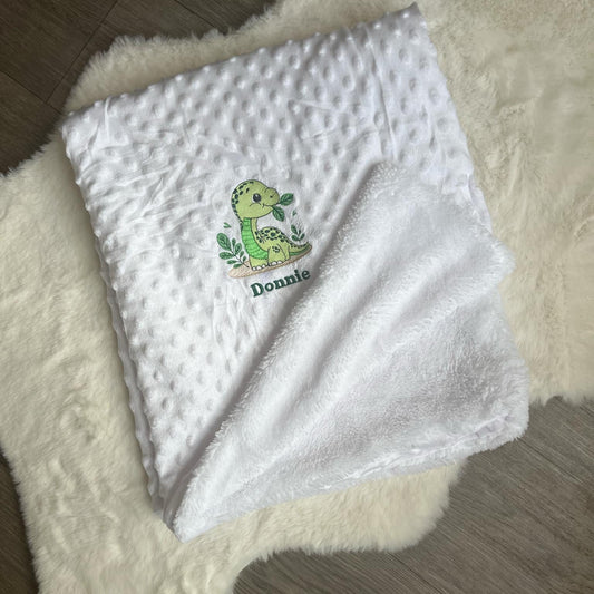 Personalised Embroidery Bubble Baby Blanket