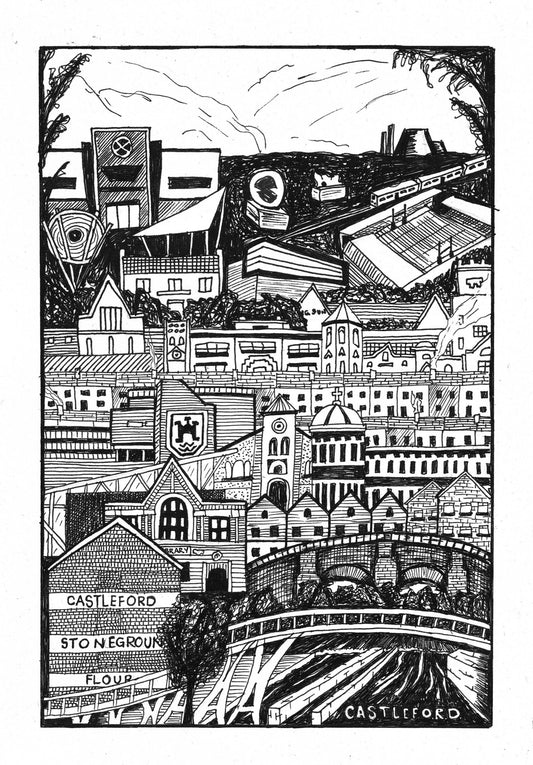 Castleford Mounted Print A4 - Forever After Boutique