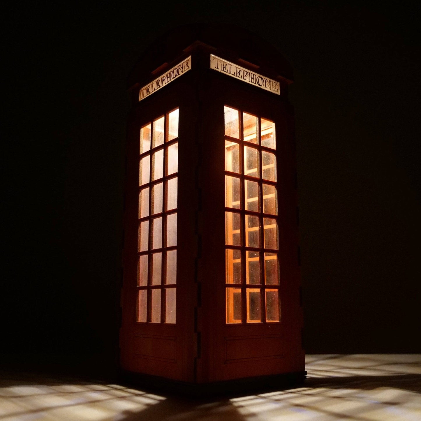 Telephone Box Lamp - Flatpack Model Kit by Curious Rabbit ®
