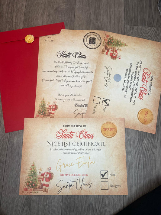 Personalised Letter from Santa Set