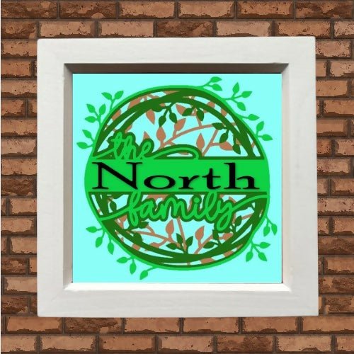 Family name collage picture frame - Forever After Boutique