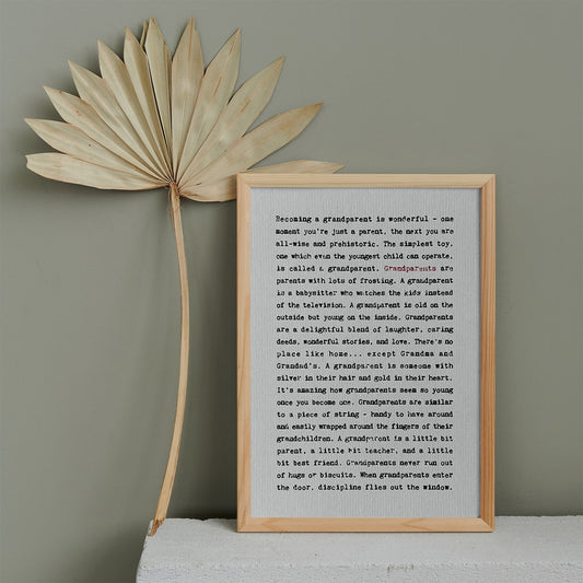 Grandparents Wise Words Print - Forever After Boutique