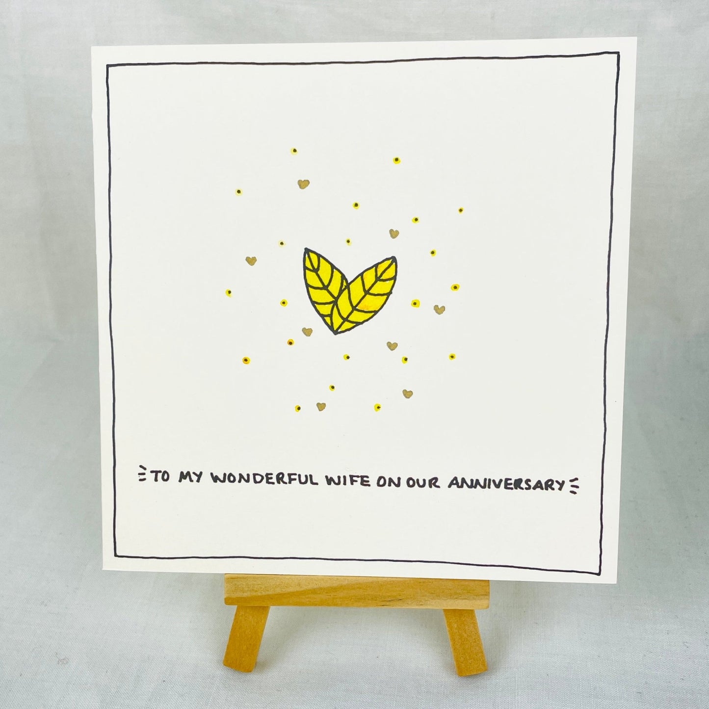Greetings Card: ‘To My Wonderful Wife’ Anniversary Card - Forever After Boutique
