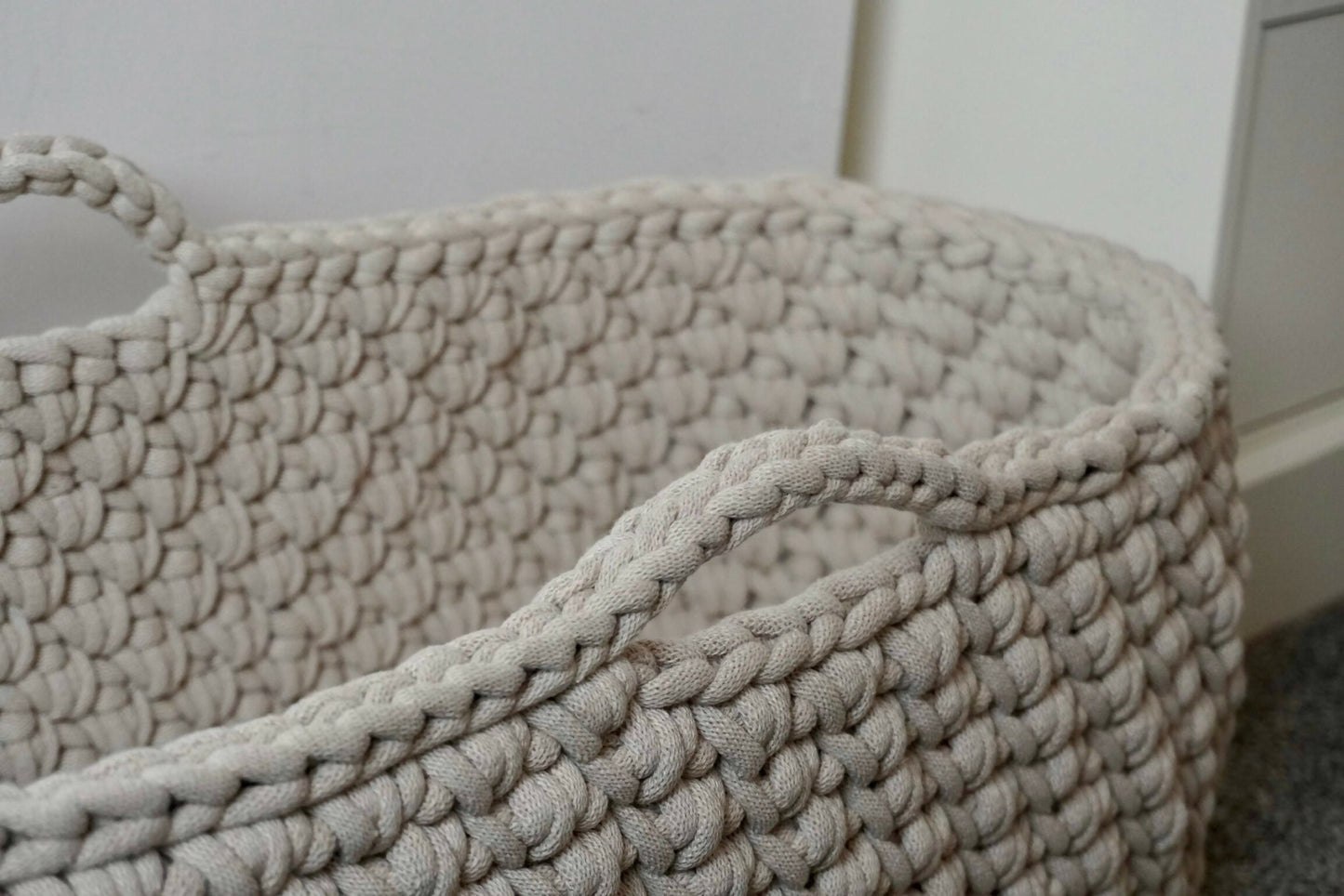 Handmade Crocheted Moses Basket - Forever After Boutique