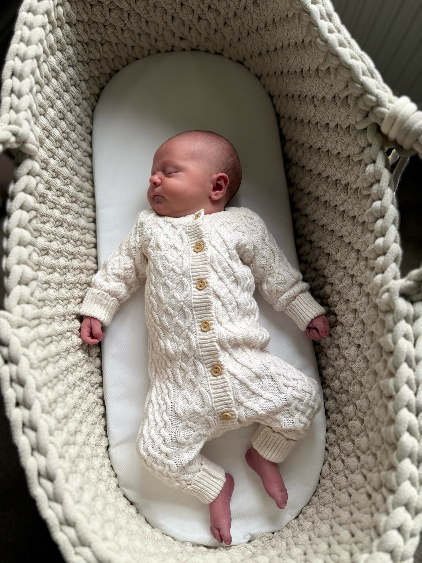 Handmade Crocheted Moses Basket - Forever After Boutique