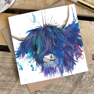Highland Cow Greeting Card - Forever After Boutique