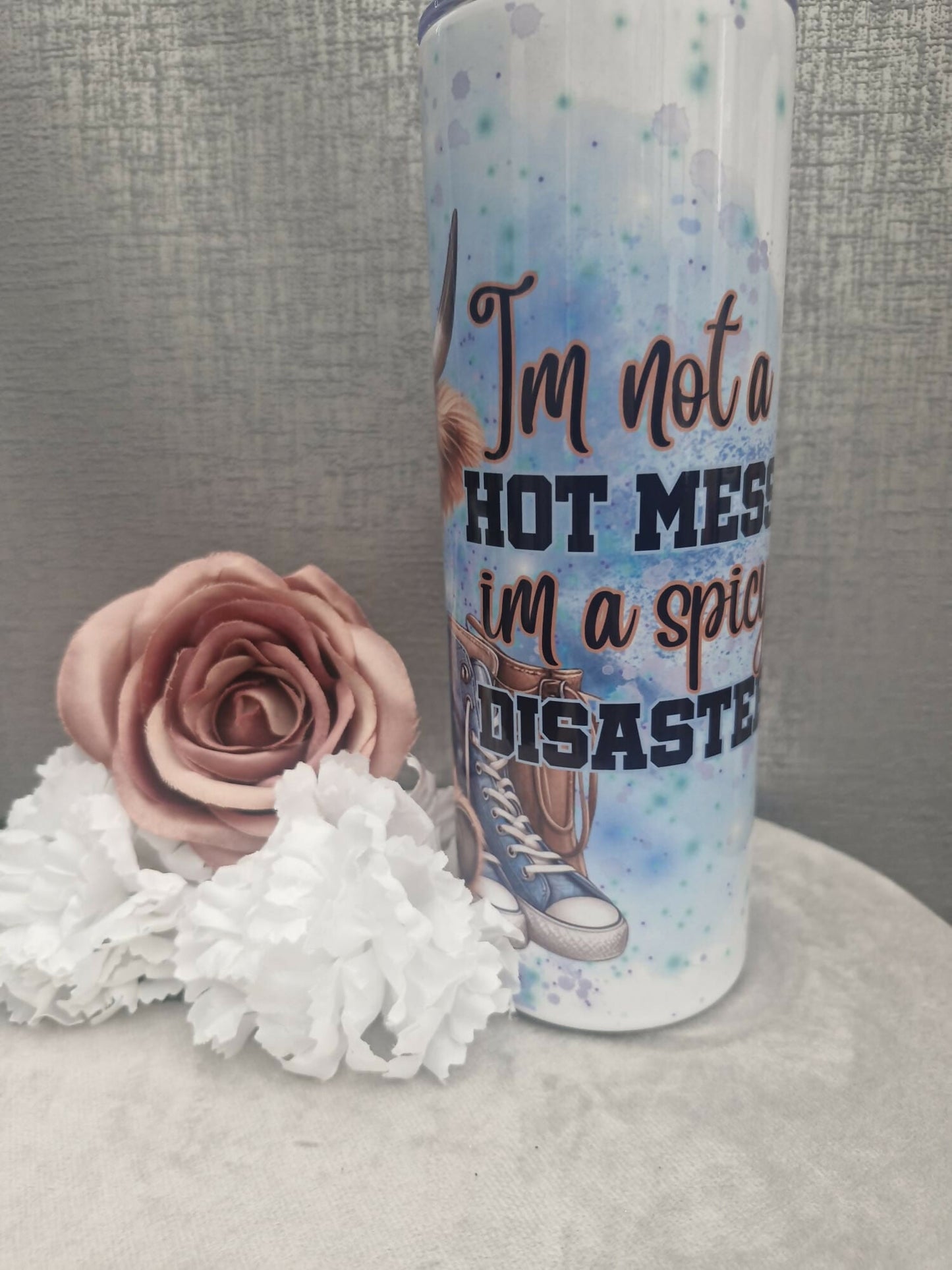 Im not a hot mess im a spicy disaster 20oz thermal tumbler - Forever After Boutique