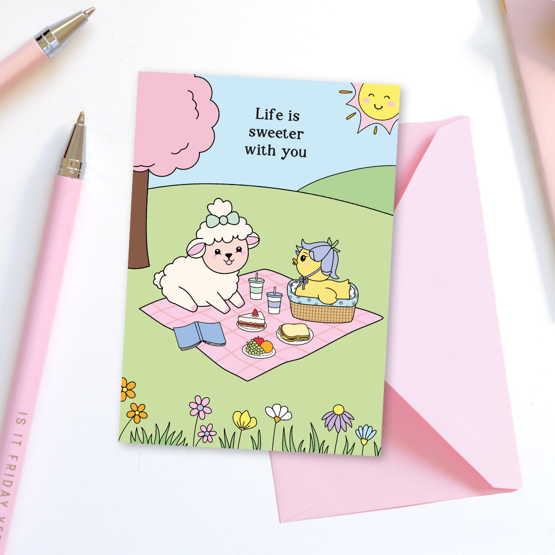 Life is Sweeter With You Greeting Card