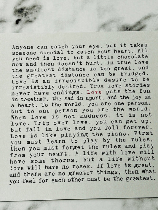 Love Wise Words Print - Forever After Boutique