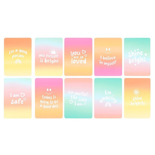 Mindful Moments Affirmation Cards with Wooden Stand – Start Your Day with Positivity - Forever After Boutique