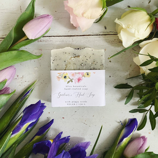 Natural Handcrafted Soap - Bliss Botanicals’ Gardener’s Hand Soap - Forever After Boutique
