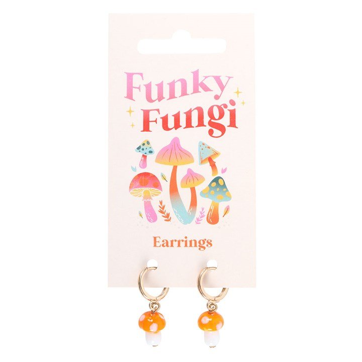 Orange Mushroom Earrings - Forever After Boutique