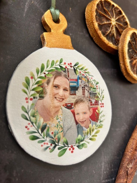 Personalised Photo Christmas Bauble