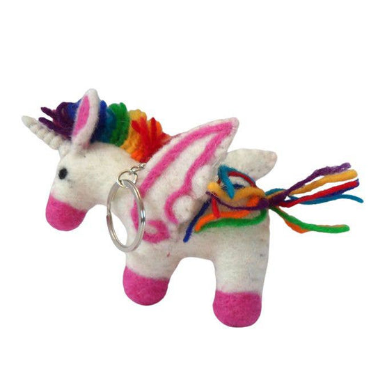 Rainbow Unicorn keyring - Forever After Boutique